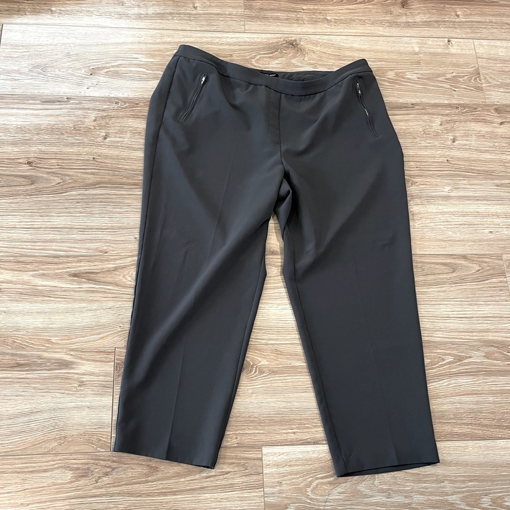 Zac & Rachel - Grey Ankle Slacks with Zipper Pockets